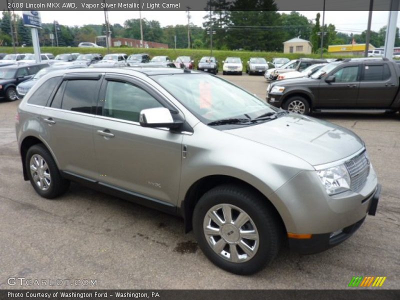 Vapor Silver Metallic / Light Camel 2008 Lincoln MKX AWD