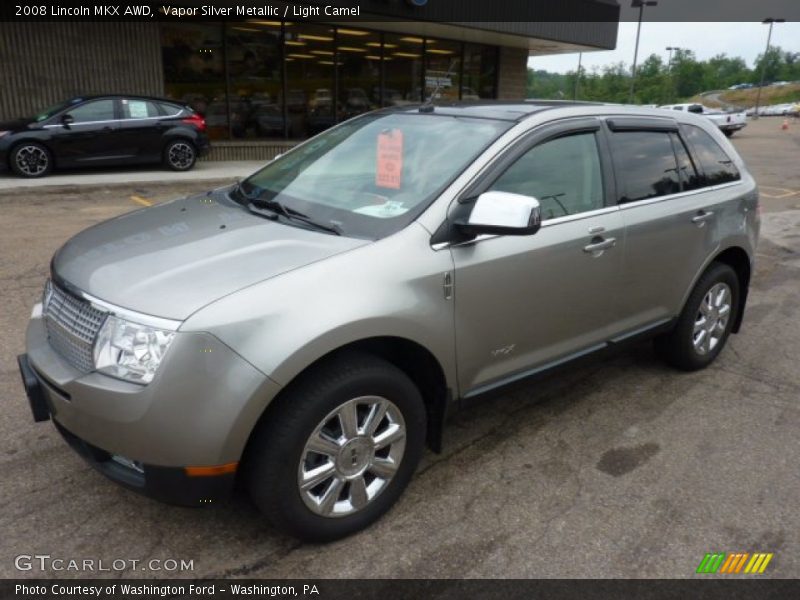 Vapor Silver Metallic / Light Camel 2008 Lincoln MKX AWD