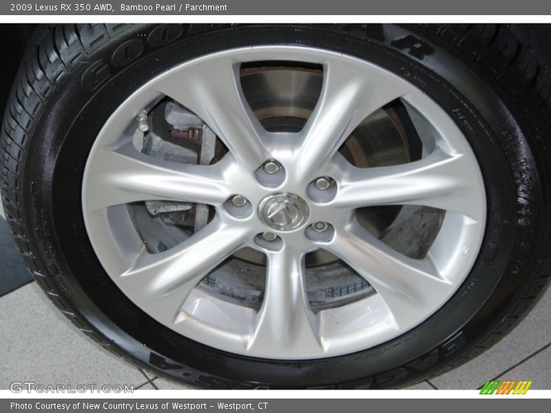 Bamboo Pearl / Parchment 2009 Lexus RX 350 AWD