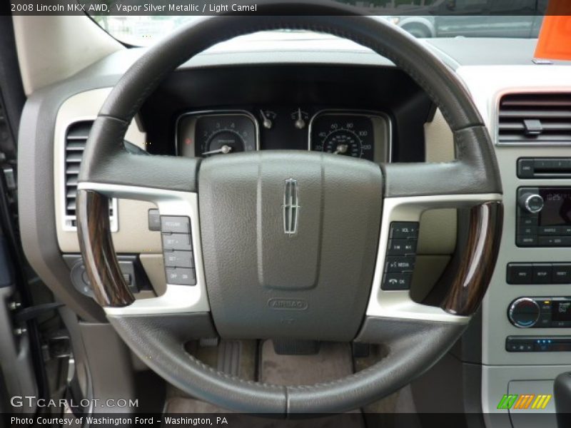 Vapor Silver Metallic / Light Camel 2008 Lincoln MKX AWD