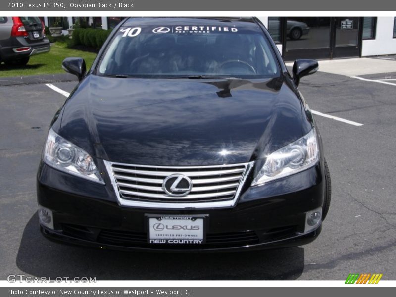 Obsidian Black / Black 2010 Lexus ES 350