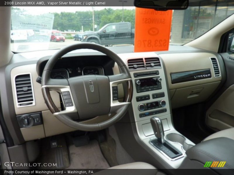 Vapor Silver Metallic / Light Camel 2008 Lincoln MKX AWD