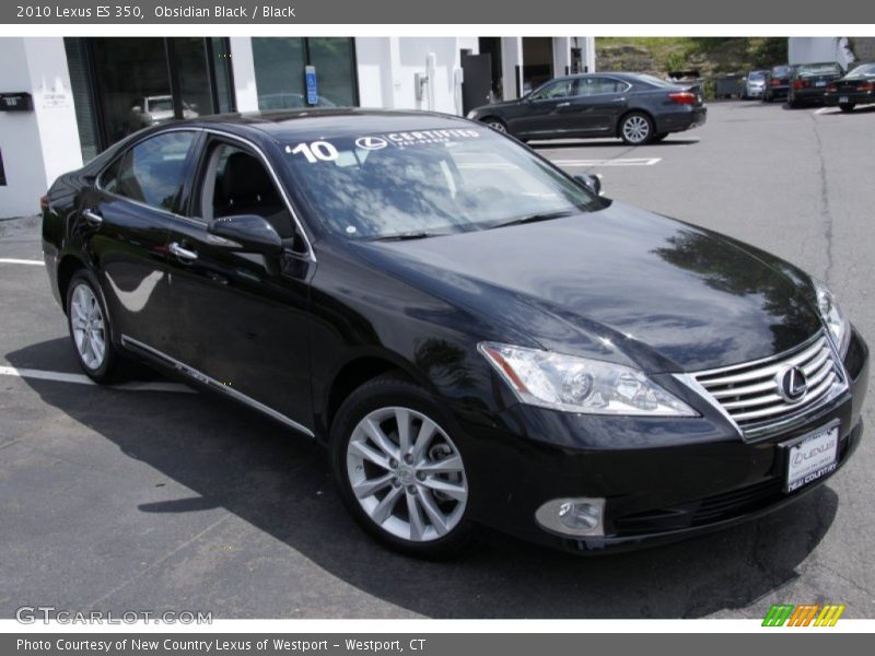 Obsidian Black / Black 2010 Lexus ES 350