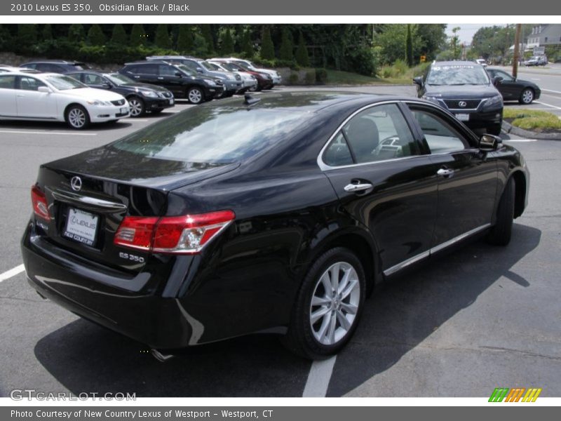 Obsidian Black / Black 2010 Lexus ES 350