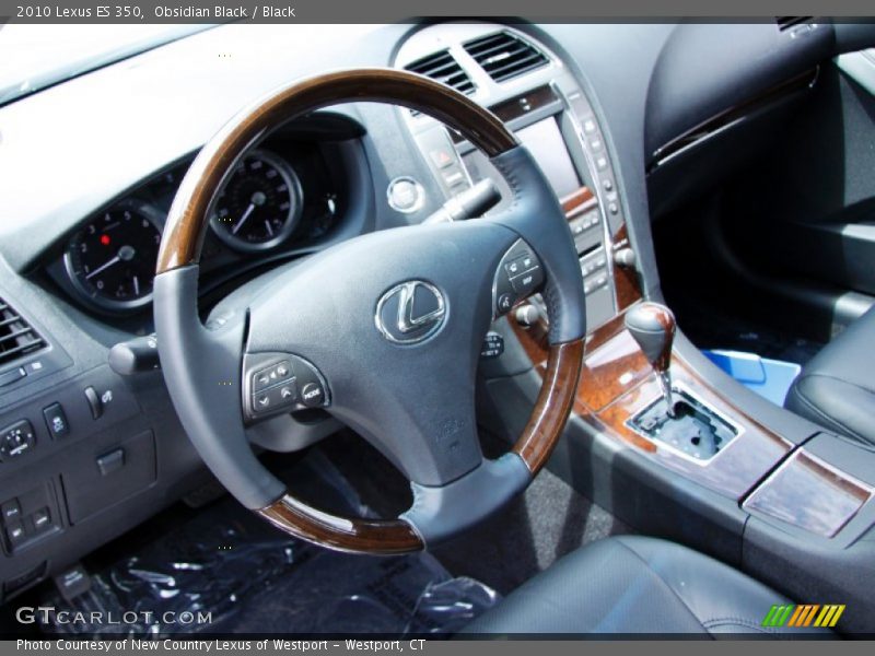 Obsidian Black / Black 2010 Lexus ES 350