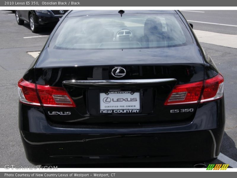 Obsidian Black / Black 2010 Lexus ES 350
