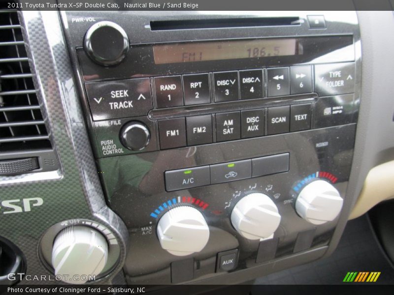 Nautical Blue / Sand Beige 2011 Toyota Tundra X-SP Double Cab