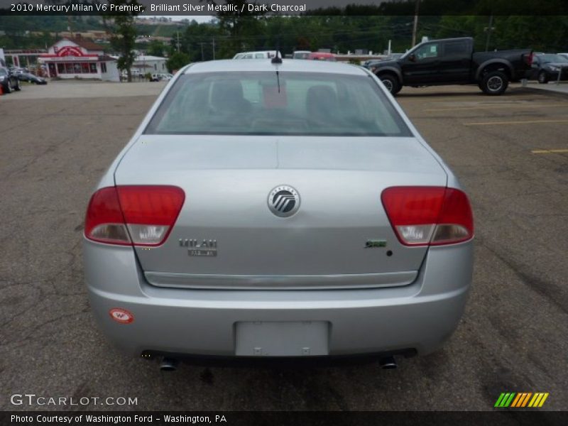Brilliant Silver Metallic / Dark Charcoal 2010 Mercury Milan V6 Premier