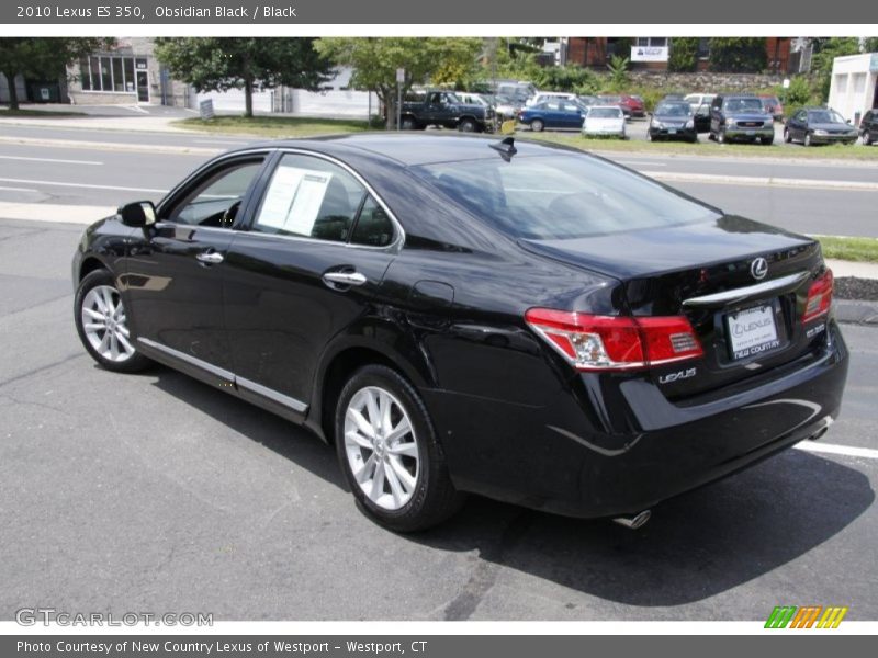 Obsidian Black / Black 2010 Lexus ES 350