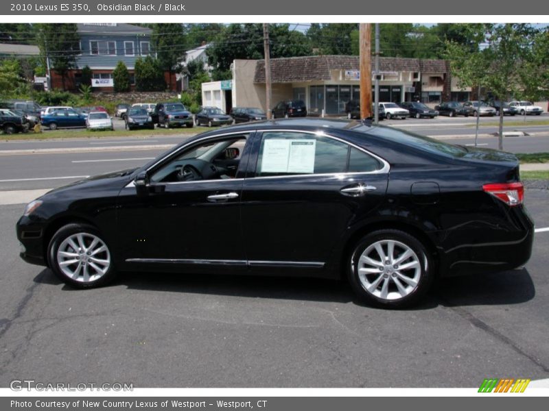 Obsidian Black / Black 2010 Lexus ES 350