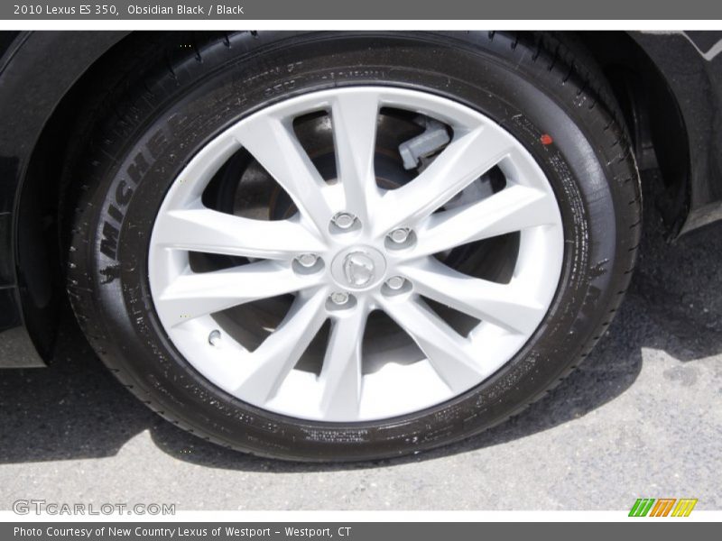 Obsidian Black / Black 2010 Lexus ES 350
