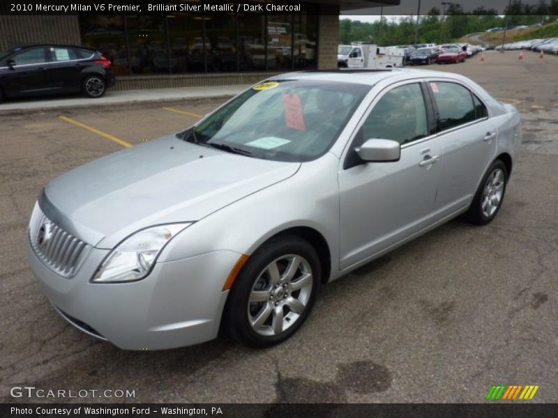 Brilliant Silver Metallic / Dark Charcoal 2010 Mercury Milan V6 Premier