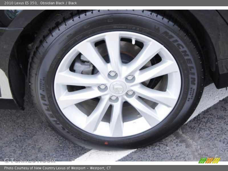 Obsidian Black / Black 2010 Lexus ES 350