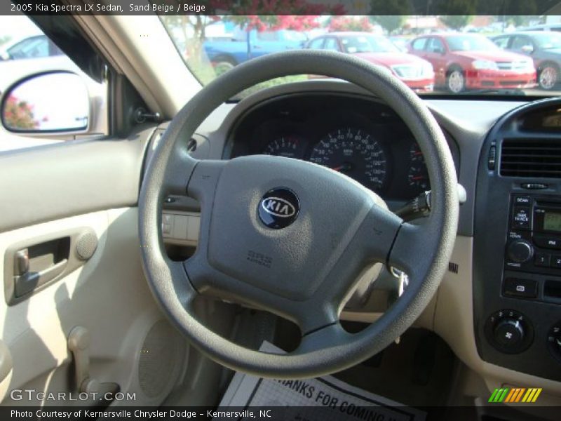Sand Beige / Beige 2005 Kia Spectra LX Sedan