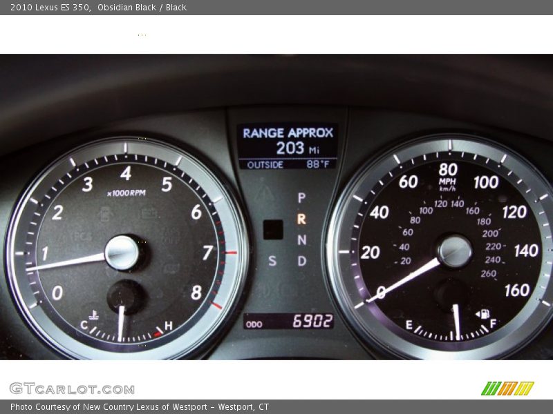 Obsidian Black / Black 2010 Lexus ES 350