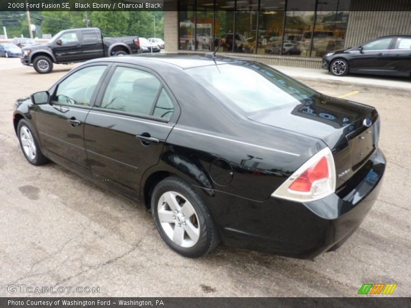 Black Ebony / Charcoal Black 2008 Ford Fusion SE