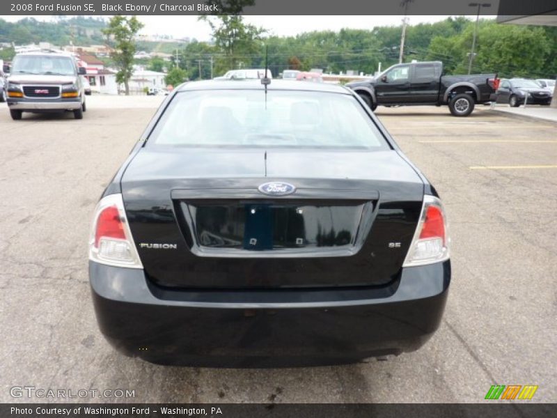 Black Ebony / Charcoal Black 2008 Ford Fusion SE