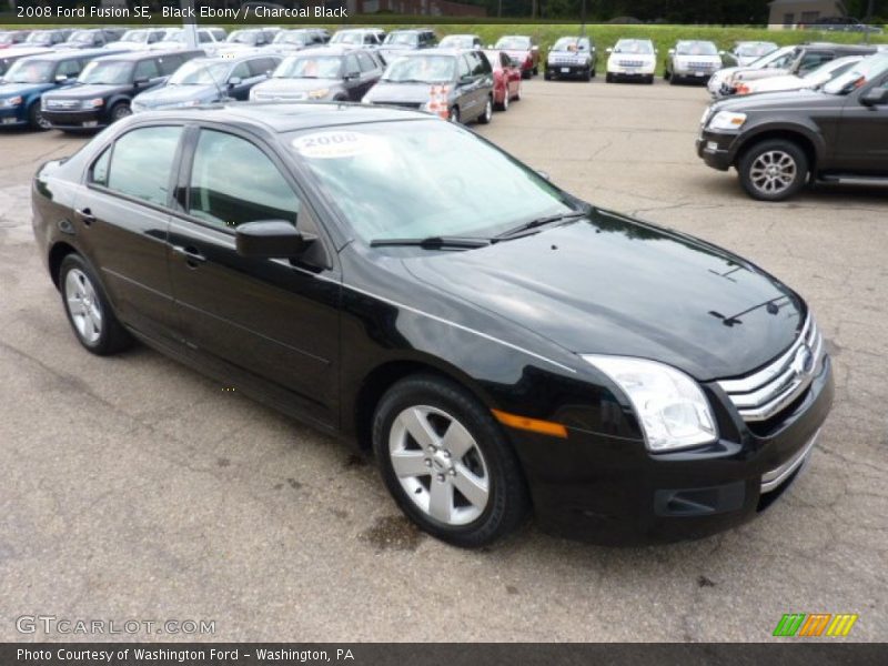 Black Ebony / Charcoal Black 2008 Ford Fusion SE