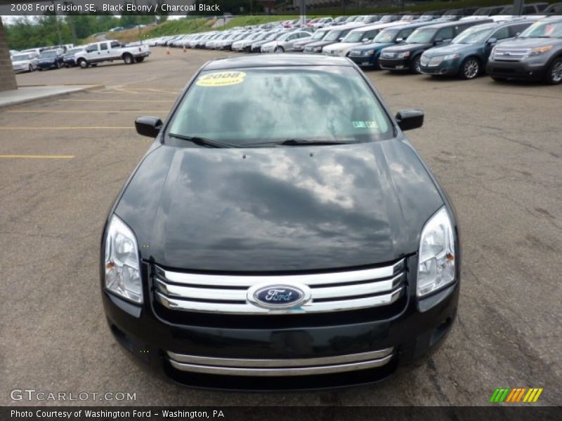 Black Ebony / Charcoal Black 2008 Ford Fusion SE