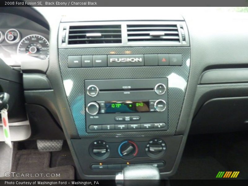 Black Ebony / Charcoal Black 2008 Ford Fusion SE