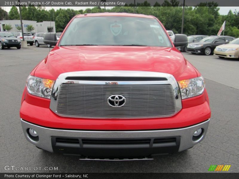 Radiant Red / Graphite Gray 2011 Toyota Tundra X-SP Double Cab