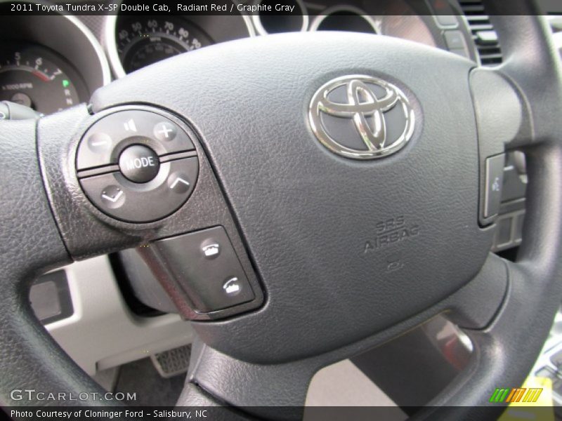 Radiant Red / Graphite Gray 2011 Toyota Tundra X-SP Double Cab