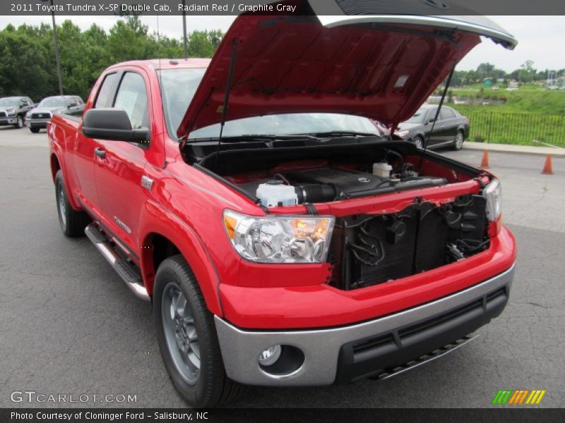 Radiant Red / Graphite Gray 2011 Toyota Tundra X-SP Double Cab