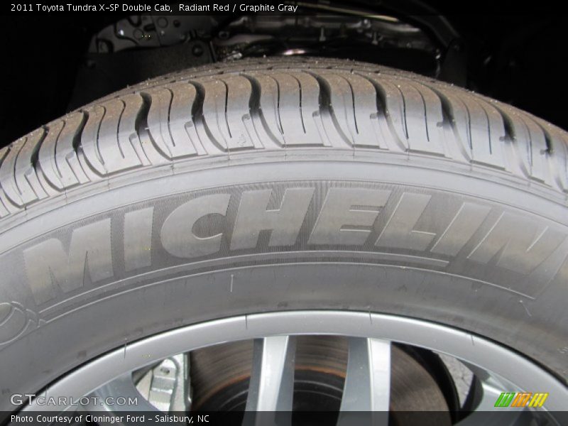 Radiant Red / Graphite Gray 2011 Toyota Tundra X-SP Double Cab