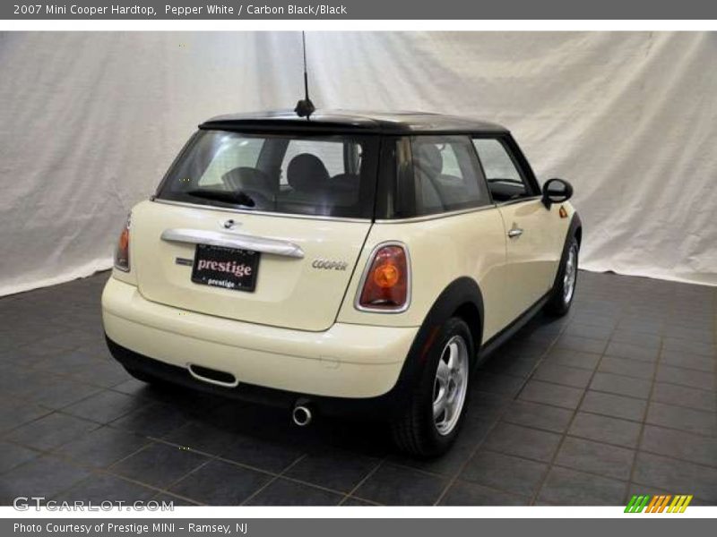 Pepper White / Carbon Black/Black 2007 Mini Cooper Hardtop
