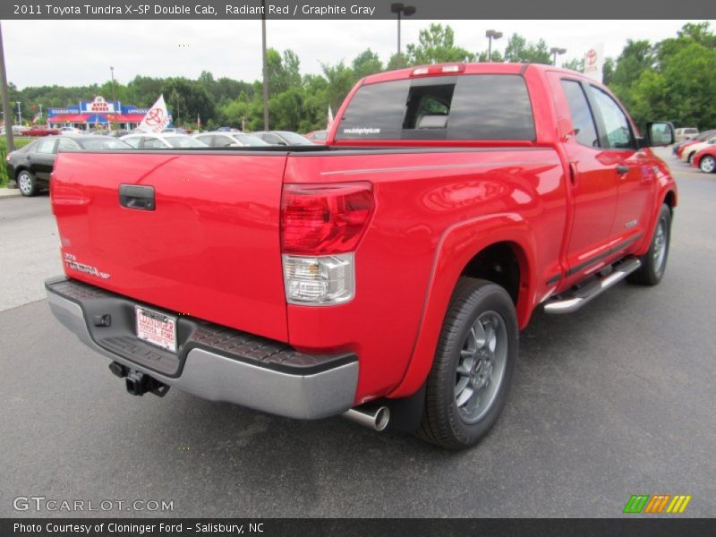 Radiant Red / Graphite Gray 2011 Toyota Tundra X-SP Double Cab