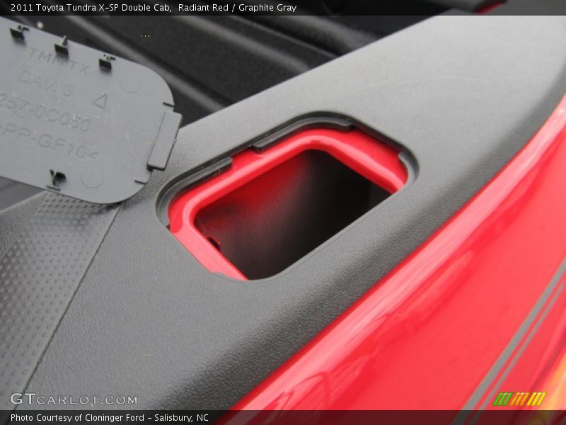 Radiant Red / Graphite Gray 2011 Toyota Tundra X-SP Double Cab