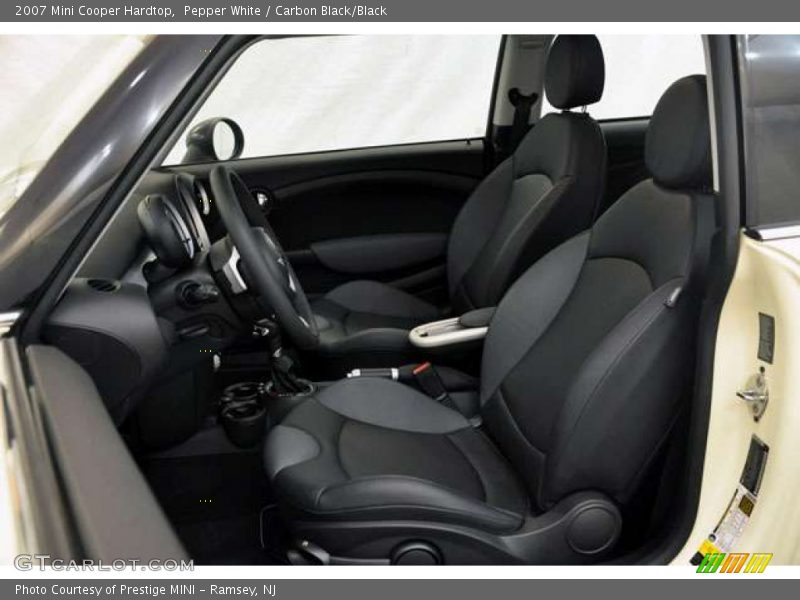 Pepper White / Carbon Black/Black 2007 Mini Cooper Hardtop