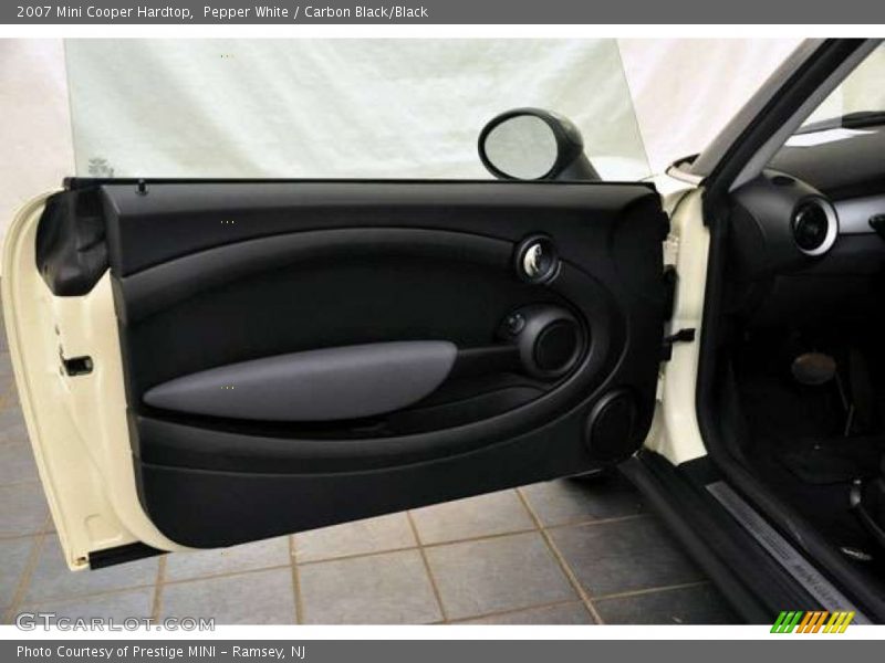 Pepper White / Carbon Black/Black 2007 Mini Cooper Hardtop