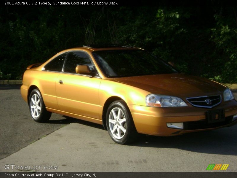 Sundance Gold Metallic / Ebony Black 2001 Acura CL 3.2 Type S