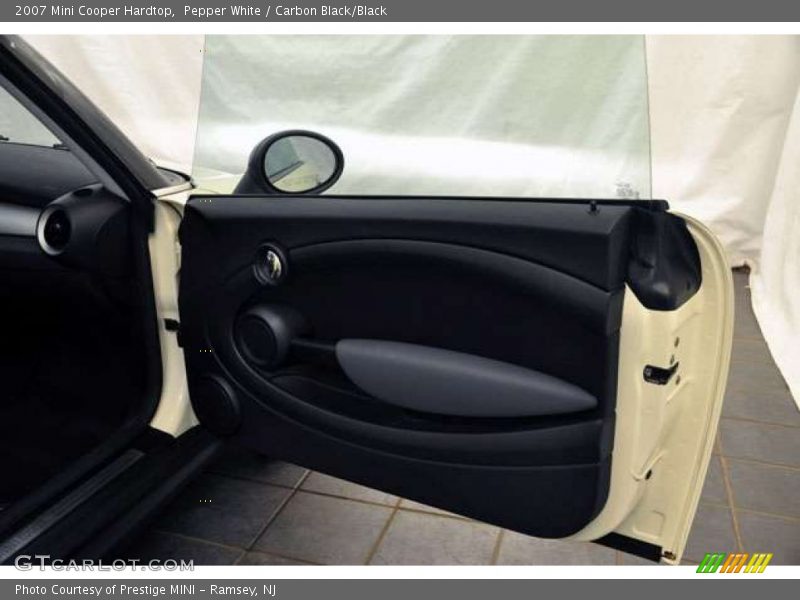 Pepper White / Carbon Black/Black 2007 Mini Cooper Hardtop