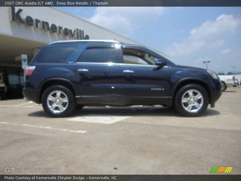 Deep Blue Metallic / Titanium 2007 GMC Acadia SLT AWD
