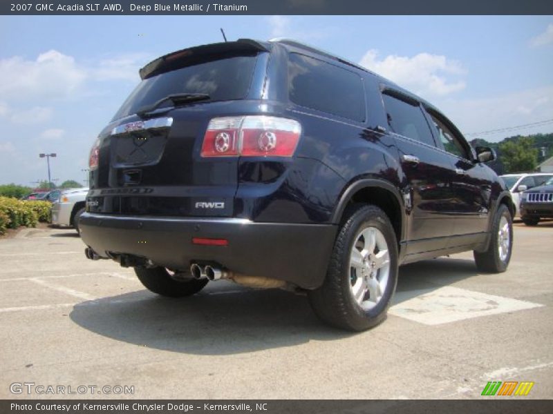 Deep Blue Metallic / Titanium 2007 GMC Acadia SLT AWD