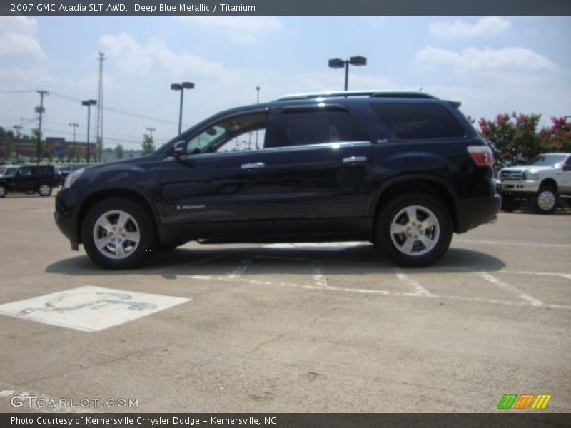 Deep Blue Metallic / Titanium 2007 GMC Acadia SLT AWD