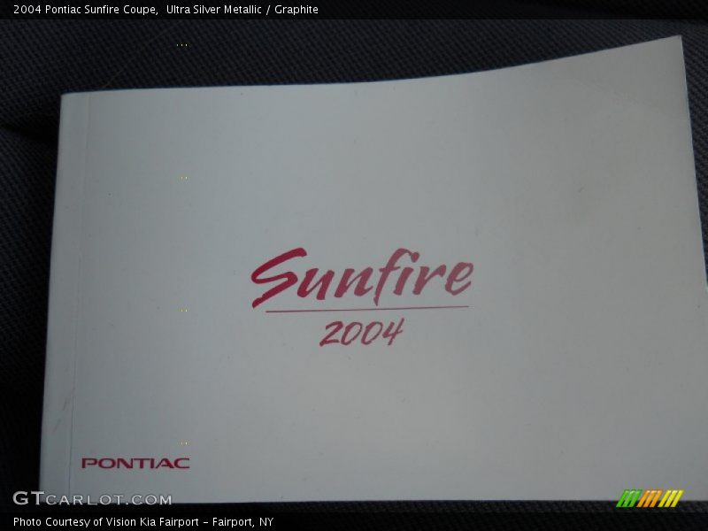 Ultra Silver Metallic / Graphite 2004 Pontiac Sunfire Coupe