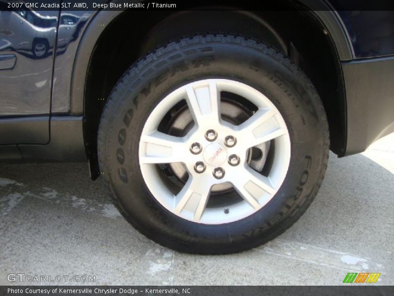 Deep Blue Metallic / Titanium 2007 GMC Acadia SLT AWD