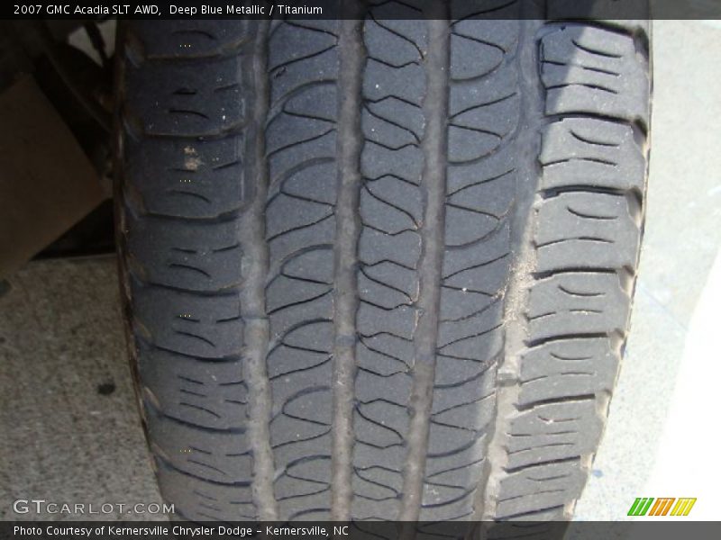 Deep Blue Metallic / Titanium 2007 GMC Acadia SLT AWD