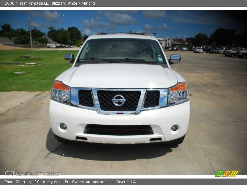 Blizzard White / Almond 2008 Nissan Armada LE