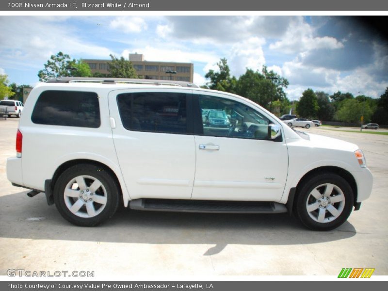 Blizzard White / Almond 2008 Nissan Armada LE