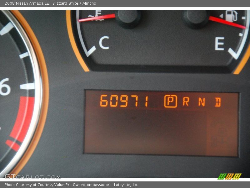Blizzard White / Almond 2008 Nissan Armada LE
