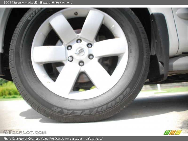 Blizzard White / Almond 2008 Nissan Armada LE