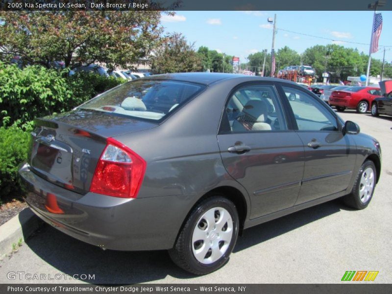 Dark Bronze / Beige 2005 Kia Spectra LX Sedan