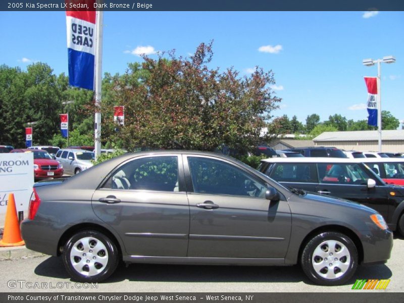 Dark Bronze / Beige 2005 Kia Spectra LX Sedan