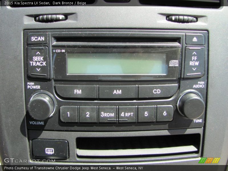 Dark Bronze / Beige 2005 Kia Spectra LX Sedan