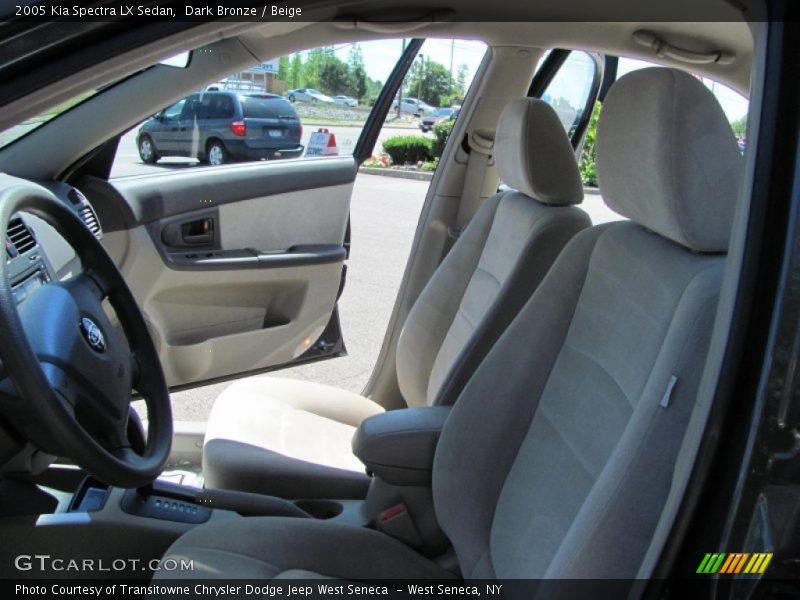 Dark Bronze / Beige 2005 Kia Spectra LX Sedan