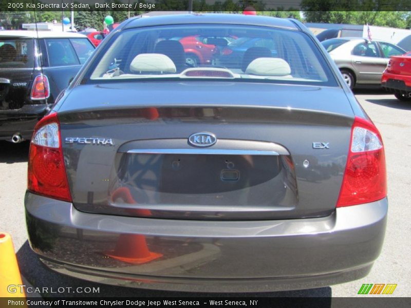 Dark Bronze / Beige 2005 Kia Spectra LX Sedan